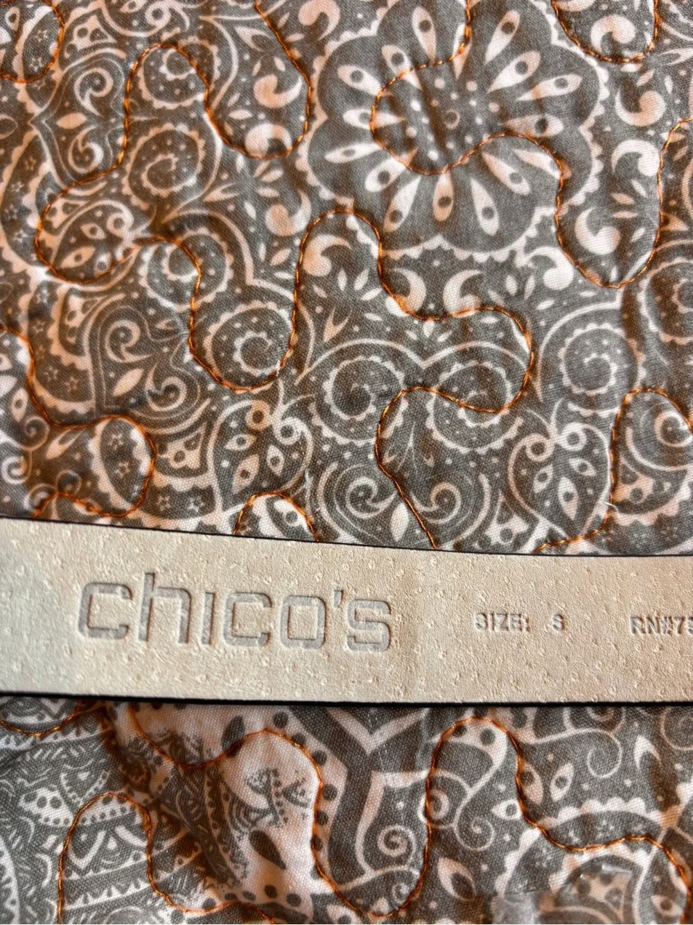 Chico's Cheetah Print Belt with Gold Buckle Small